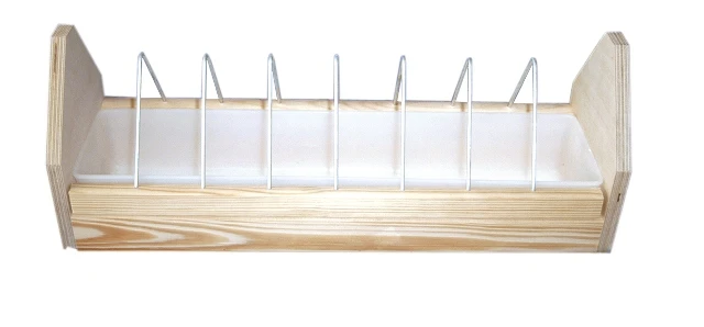 Futterrinne Herwi Mit Kippgitter Inkl. Schale 60cm 2 Futterrinne Herwi Mit Kippgitter Inkl. Schale 60cm